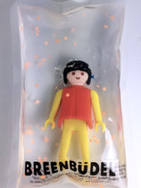 Breenbüdel mit Kind gelb/rot