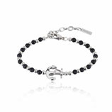 BREIL GIOIELLI BRACCIALE UOMO COLLEZIONE BLACK ONYX IN ACCIAIO E ONICE NERA REF. TJ2407 ART. 7209