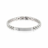 BREIL GIOIELLI BRACCIALE UOMO COLLEZIONE BLACK DIAMOND IN ACCIAIO SATINATO CON DIAMANTE REF. TJ2399 ART. 7205