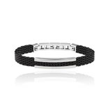 BREIL GIOIELLI BRACCIALE COLLEZIONE SNAP IN MAGLIA MILANESE IN IP BLACK CON ELEMENTO IN ACCIAIO. REF. TJ2742 ART. 7211