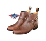 Stars & Stripes WB 03 Braun Bikerboots Stiefelette Cowboystiefel