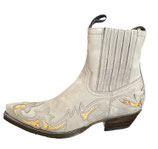 Sendra 4661P Grau/Pythonleder Boots Stiefelette Cowboystiefel