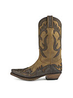 Sendra-11111 - Nubuk Chocolate Lavado Flota Cowboystiefel