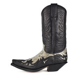 Sendra 3241P Schwarz/Pythonleder Boots Stiefel Cowboystiefel