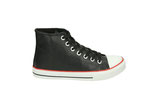 Jumex Schuhe Schnürschuhe High Sneakers hoch midcut Boots FC8606 schwarz