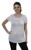 Key Largo Damen Party T-Shirt Top PEACE weiß WT00005
