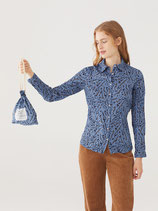 nice things Crash-Bluse Button Fern Print