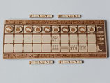Senet jeu de société en bois