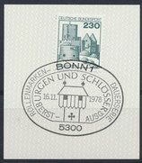 BRD 999 mit Ersttagsonderstempel