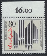 BRD 1323 postfrisch mit Bogenrand  oben