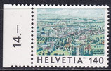CH 1655 postfrisch mit Bogenrand links