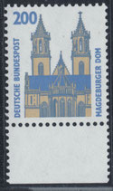 BRD 1665 postfrisch mit Bogenrand unten