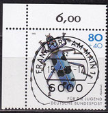 BRD 1666 gestempelt mit Eckrand rechts oben