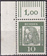 BERL 202 postfrisch mit Eckrand links oben
