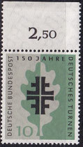 BRD 292 postfrisch mit Bogenrand oben