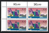 BRD 1558 postfrisch Viererblock mit Eckrand links oben