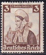 DR 588 ungebraucht mit Falz