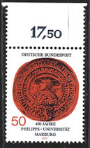 BRD 939 postfrisch mit Bogenrand oben