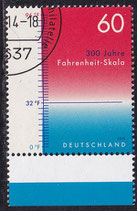BRD 3109 gestempelt mit Bogenrand unten