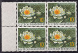BRD 274 postfrisch Viererblock mit Bogenrand links