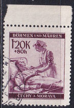 W2BM 63 gestempelt mit Bogenrand oben