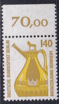 BERL 832 postfrisch mit Bogenrand oben