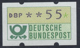 55 (Pf) Automatenmarke 1 postfrisch (BRD-ATM)