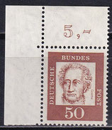 BRD 356 y postfrisch mit Eckrand links oben