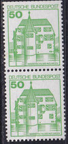 BRD 1038 R postfrisch senkrechtes Paar