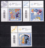 BRD 3585-3587 postfrisch mit Eckrand links oben