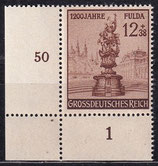 DR 886 postfrisch mit Eckrand links unten