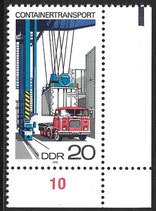 DDR 2326 postfrisch mit Eckrand rechts unten