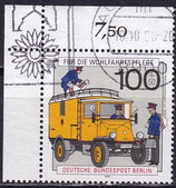BERL 878 gestempelt mit Eckrand links oben