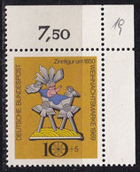 BRD 610 postfrisch mit Eckrand rechts oben