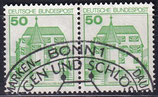 BRD 1038 gestempelt waagrechtes Paar