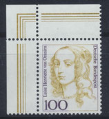 BRD 1756 postfrisch mit Eckrand links oben