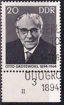 DDR 1153 philat. Stempel mit Bogenrand unten