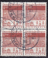 BRD 501 gestempelt Viererblock