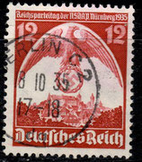 DR 587 gestempelt