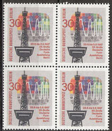 BERL  309 postfrisch Viererblock