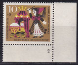 BRD 447 postfrisch mit Eckrand rechts unten