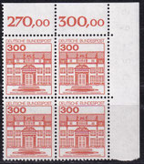BRD 1143 postfrisch Viererblock mit Eckrand rechts oben