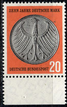 BRD 291 postfrisch mit Bogenrand unten