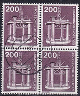 BRD 858 gestempelt Viererblock