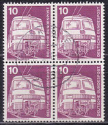 BRD 847 gestempelt Viererblock
