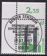 BRD 1932 gestempelt mit ESST und Eckrand links oben