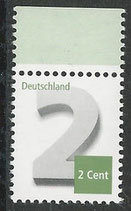 BRD 3042 postfrisch mit Bogenrand oben