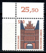 BRD 1938 postfrisch mit Eckrand links oben