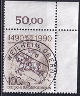 BERL 860 gestempelt mit Eckrand rechts oben