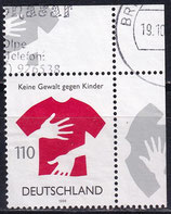 BRD 2013 gestempelt mit Eckrand rechts oben